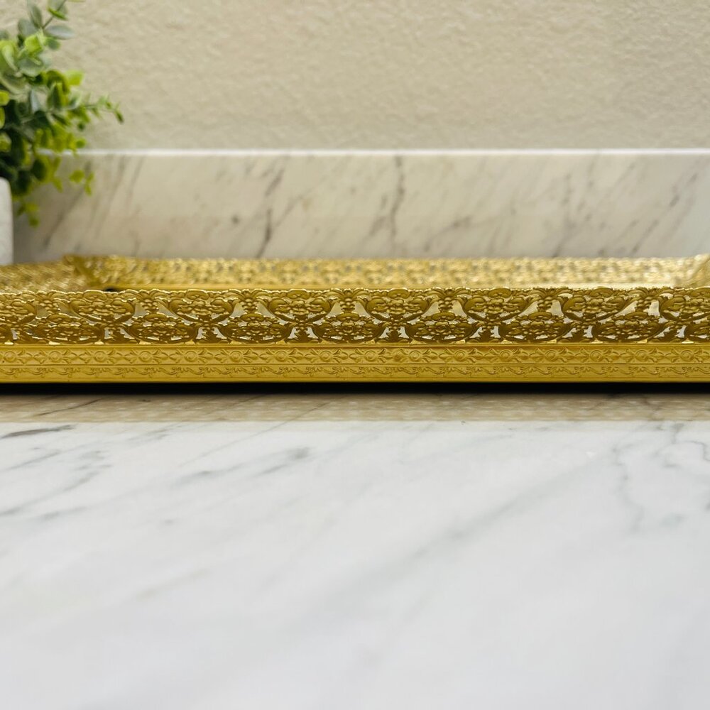 ❌SOLD❌Vintage Hollywood Regency Vanity mirror/tray - Picture 6 of 13